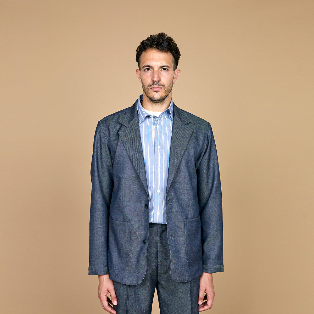 COLONY CLOTHING / デニムライクウール シャツジャケット / CC2301-JK01S-2