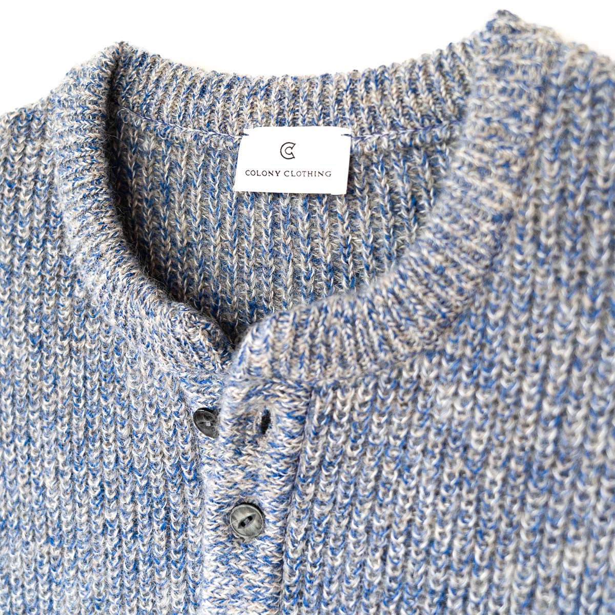 COLONY CLOTHING / ウールモヘア ヘンリーネックニット / CC2202-KN02
