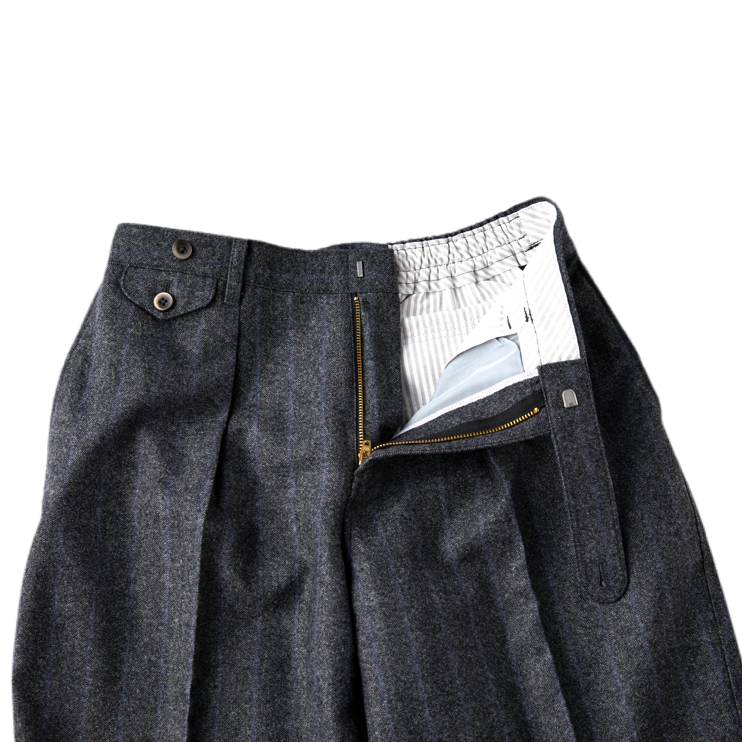 COLONY CLOTHING / Canonico ウール ワンプリーツトラウザース / CC2102-PT01-05