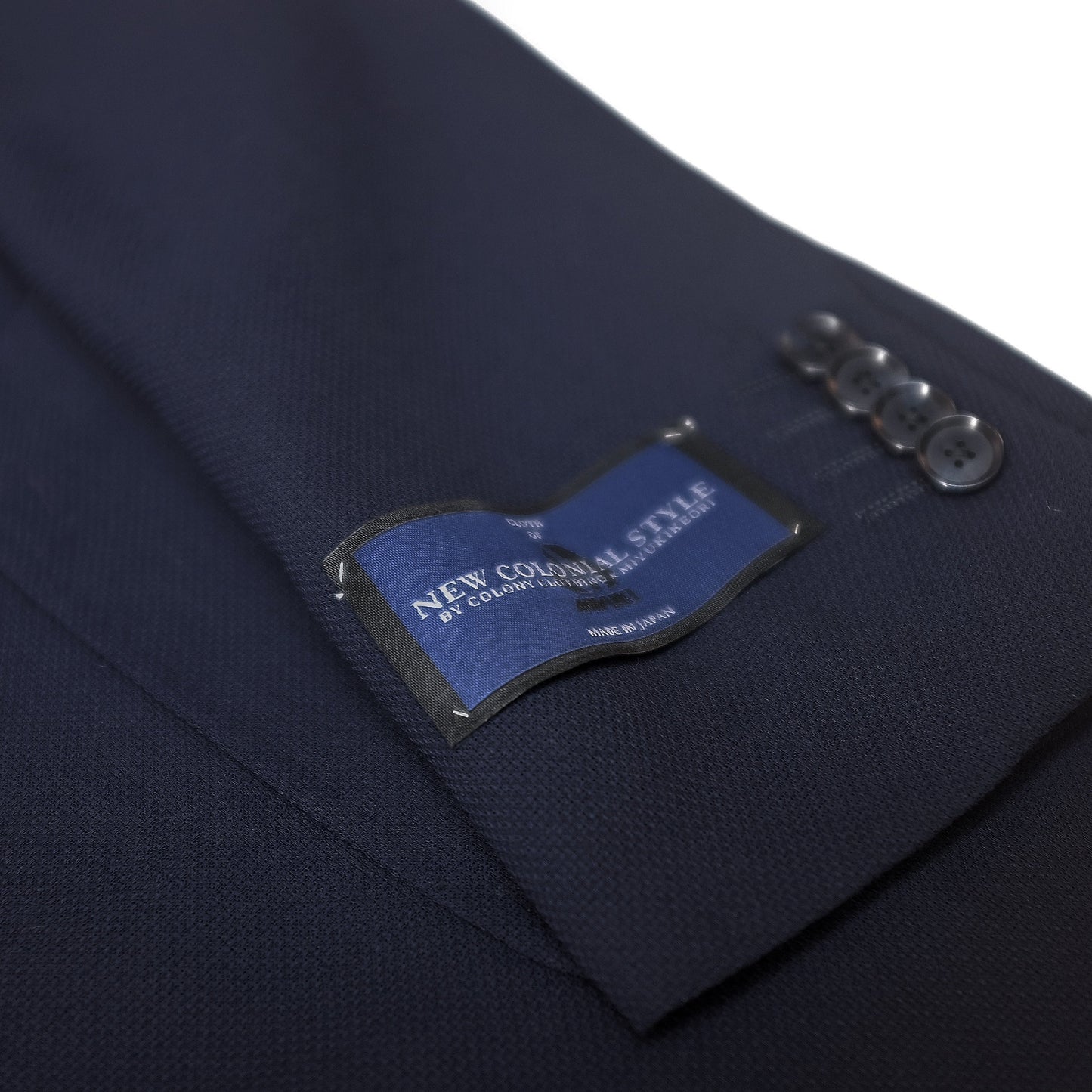 <別注> Ring Jacket x COLONY CLOTHING / ネイビーホップサック ダブルジャケット / 268F