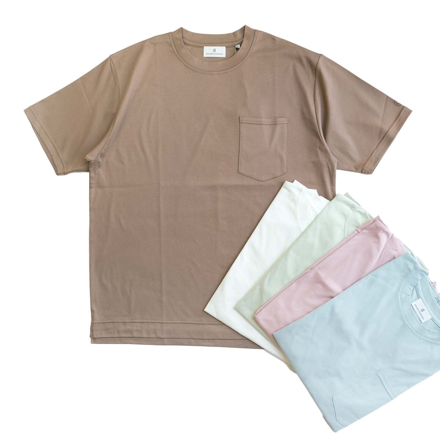 COLONY CLOTHING / クルーネック ポケットTEE / CC21-T03