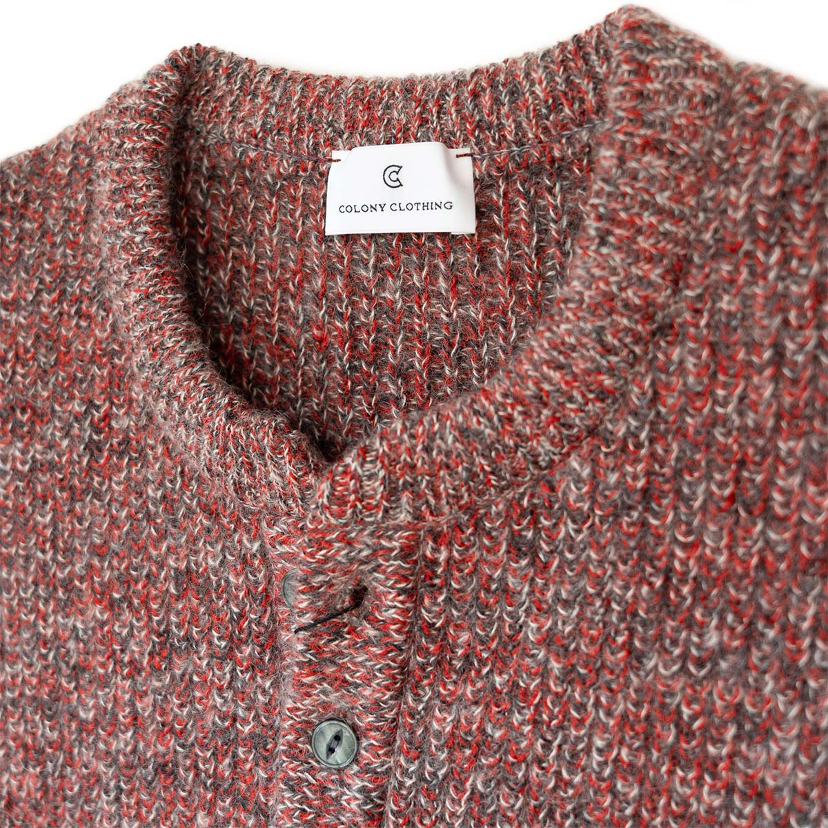 COLONY CLOTHING / ウールモヘア ヘンリーネックニット / CC2202-KN02