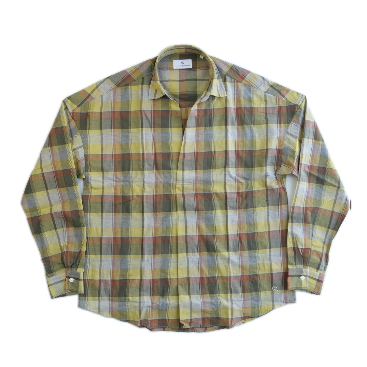 COLONY CLOTHING / マドラスチェック プールサイドシャツ / CC21-SH02-2
