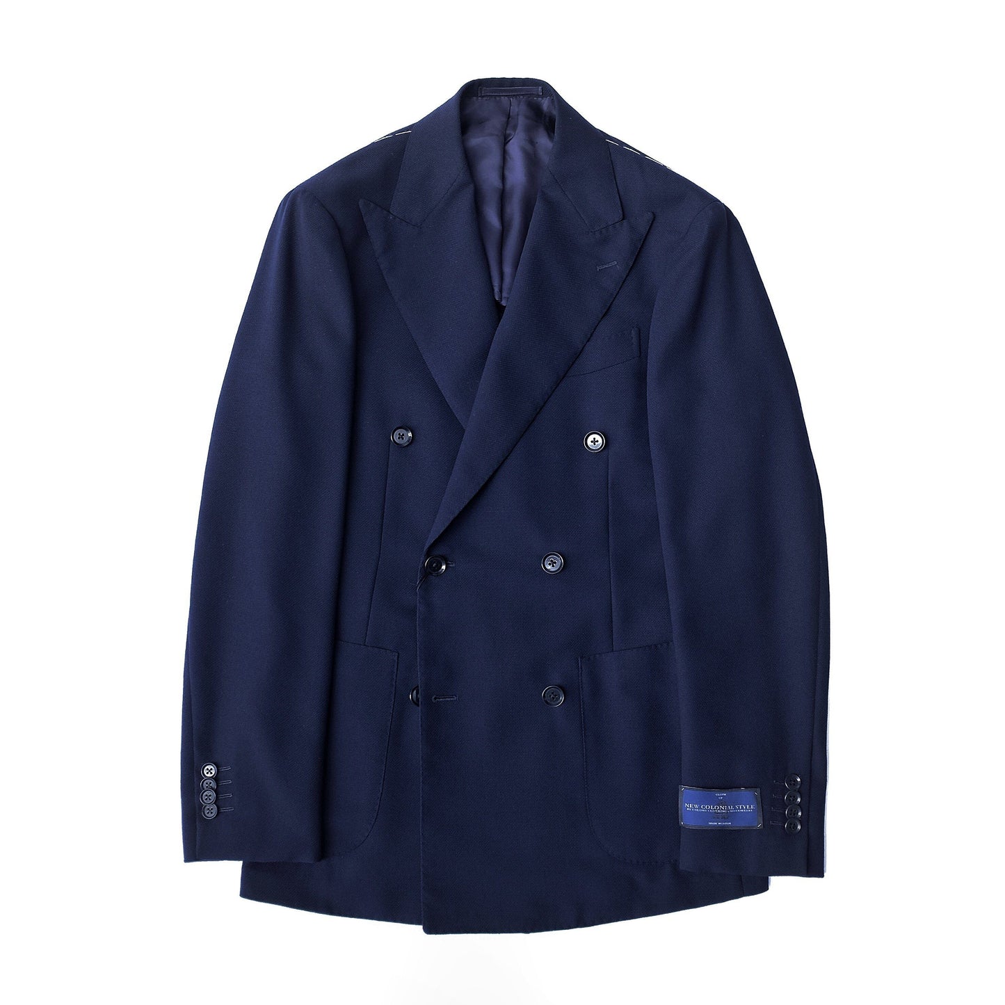 <別注> Ring Jacket x COLONY CLOTHING / ネイビーホップサック ダブルジャケット / 268F