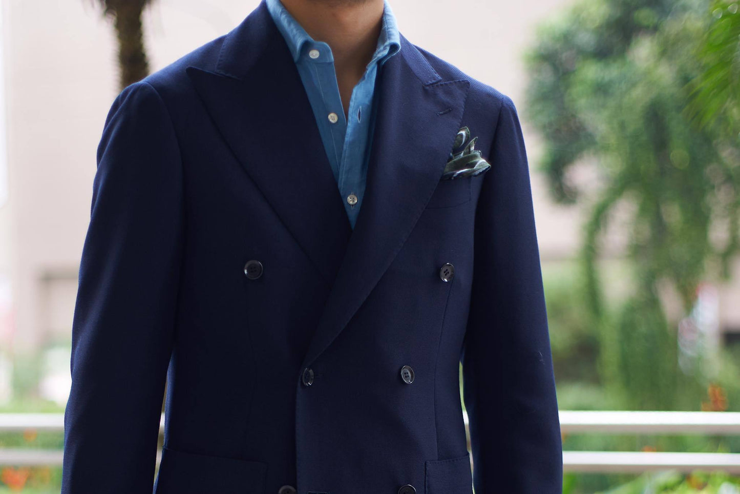 <別注> Ring Jacket x COLONY CLOTHING / ネイビーホップサック ダブルジャケット / 268F