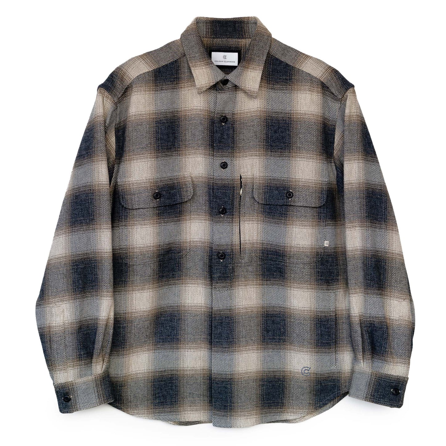 COLONY CLOTHING / オンブレチェック エクスペディションシャツ / CC2202-SJ01-2