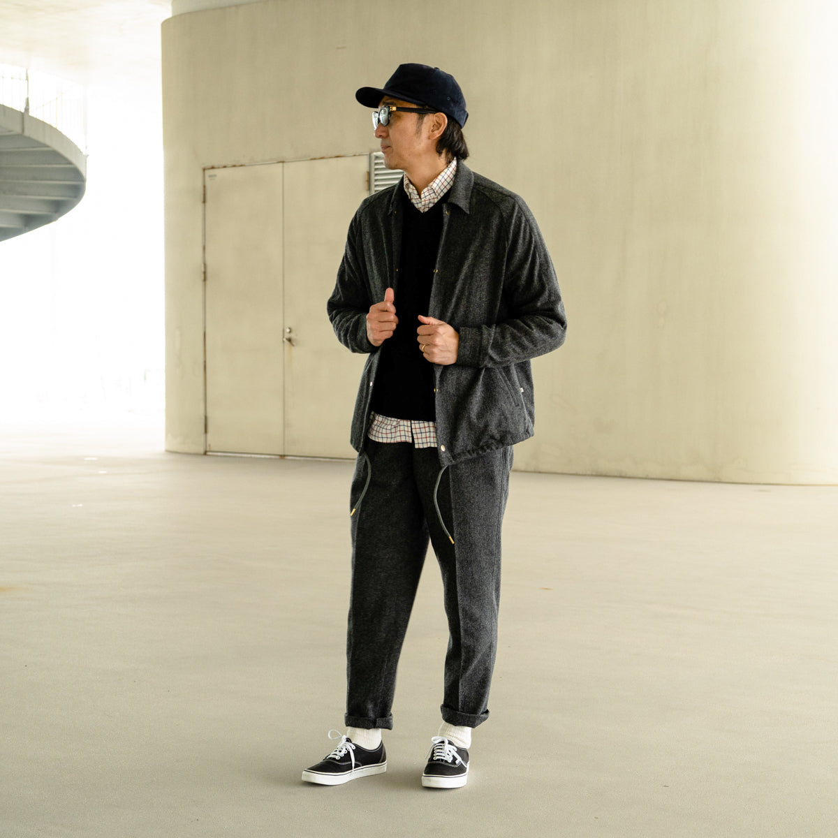 COLONY CLOTHING / CORDURA(R) NYLON WOOL ワンプリーツトラウザーズ / CC2202-PT01-5