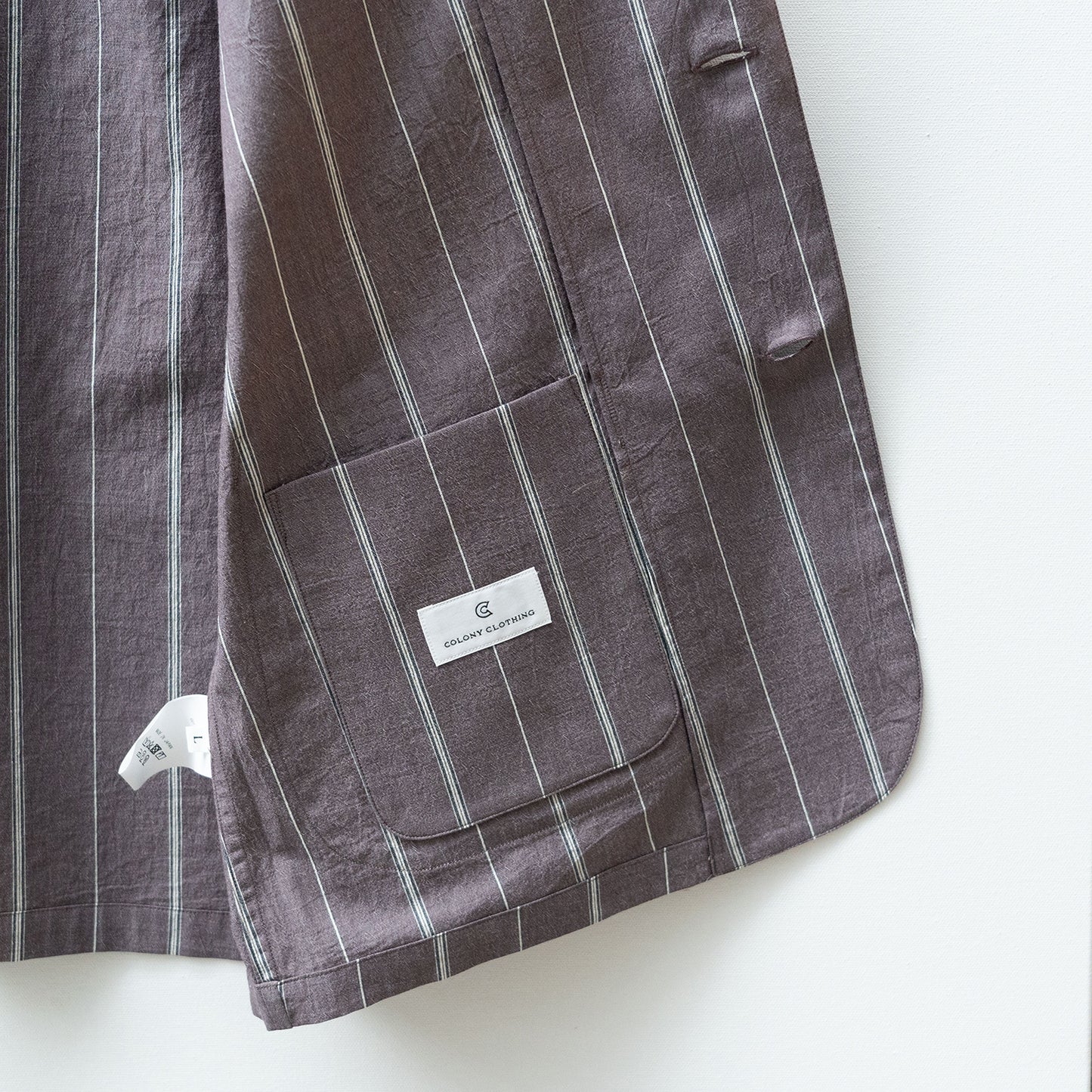 COLONY CLOTHING / コットンストライプ シャツジャケット / CC2301-JK01S-1