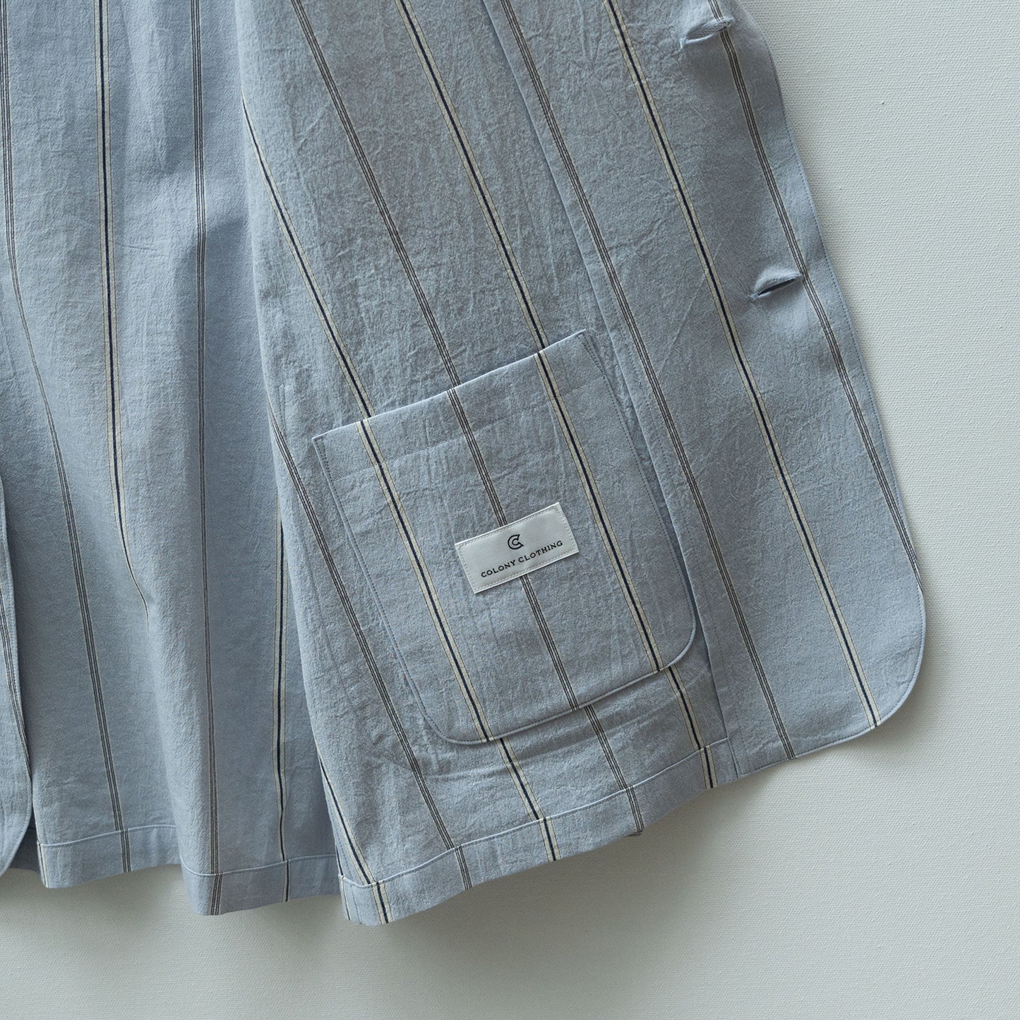 COLONY CLOTHING / コットンストライプ シャツジャケット / CC2301-JK01S-1