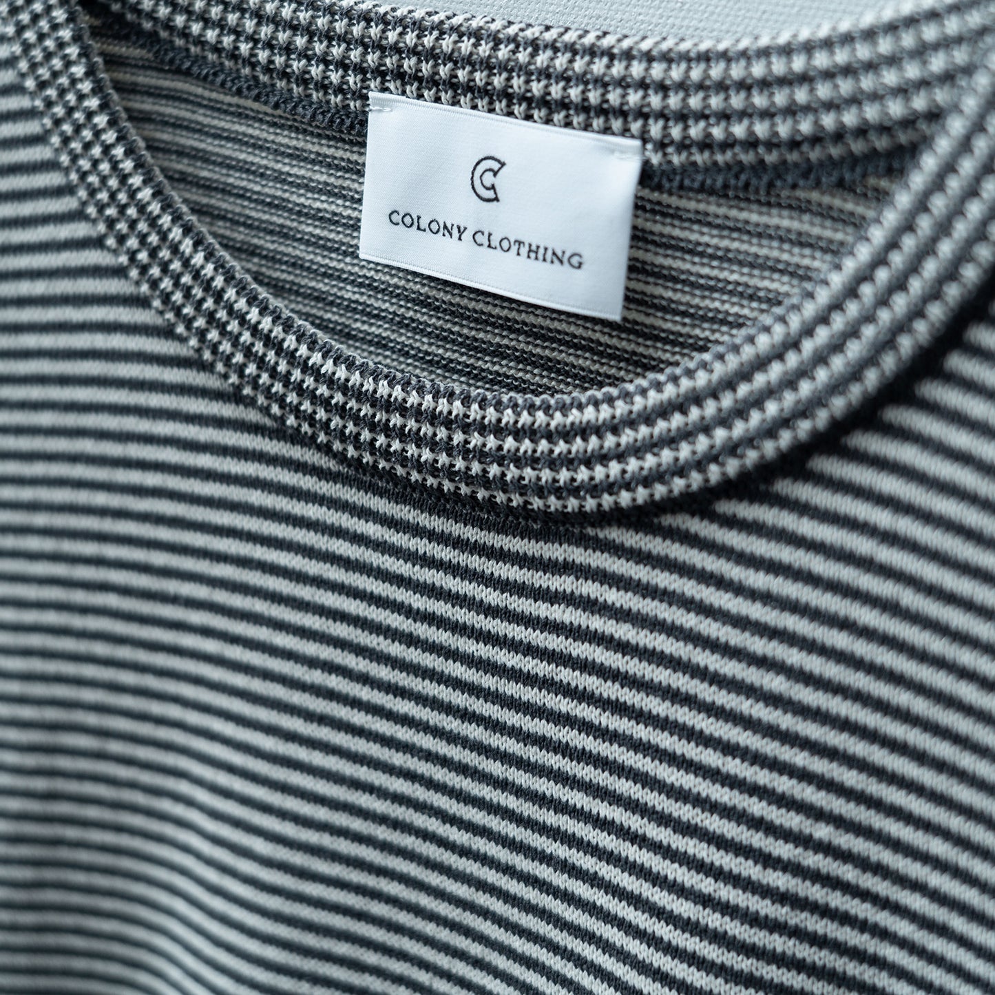 COLONY CLOTHING / 和紙ボーダーニット / CC2301-KN03