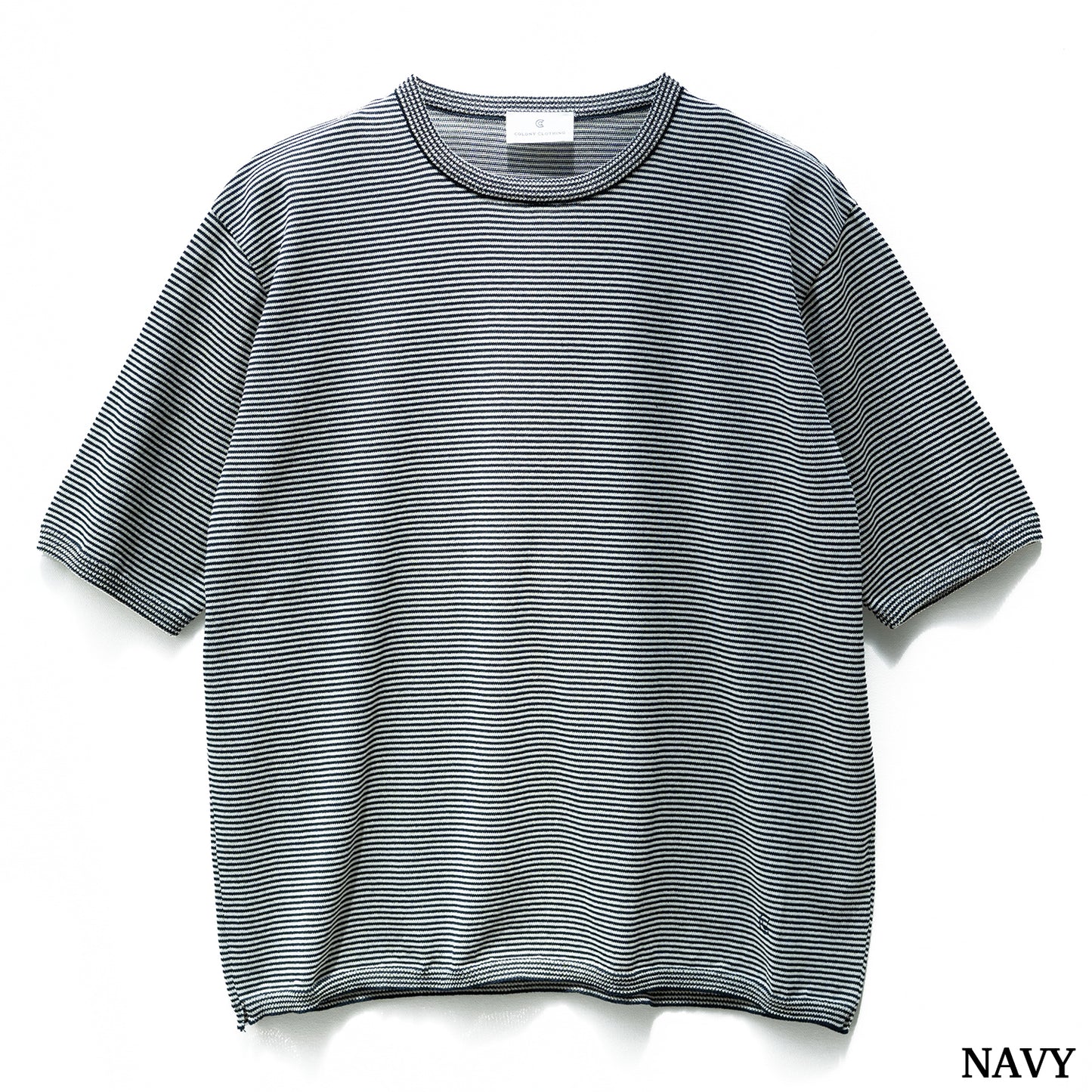COLONY CLOTHING / 和紙ボーダーニット / CC2301-KN03