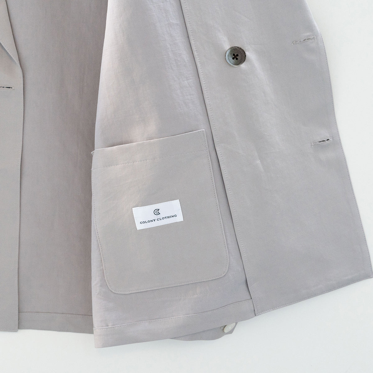 COLONY CLOTHING / コットンリネンシルク シャツジャケット / CC2301-JK01W-4