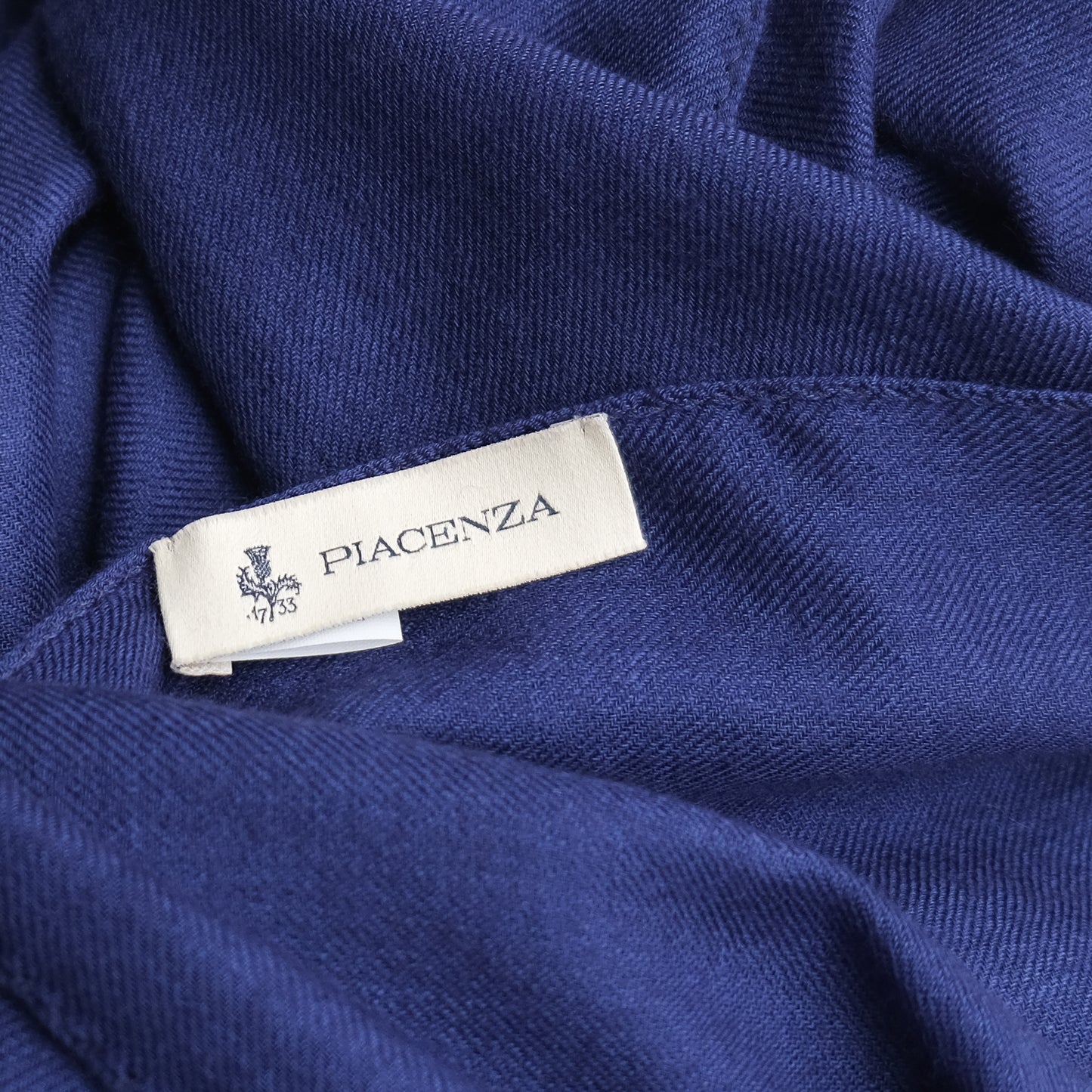 PIACENZA ピアチェンツァ カシミヤ 大判ストール ブルー