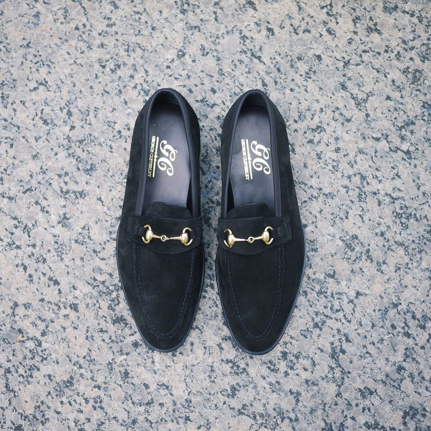 GEORGE CLEVERLEY / ”The Colony" ビットローファー / Black Buckskin (Deer Skin)
