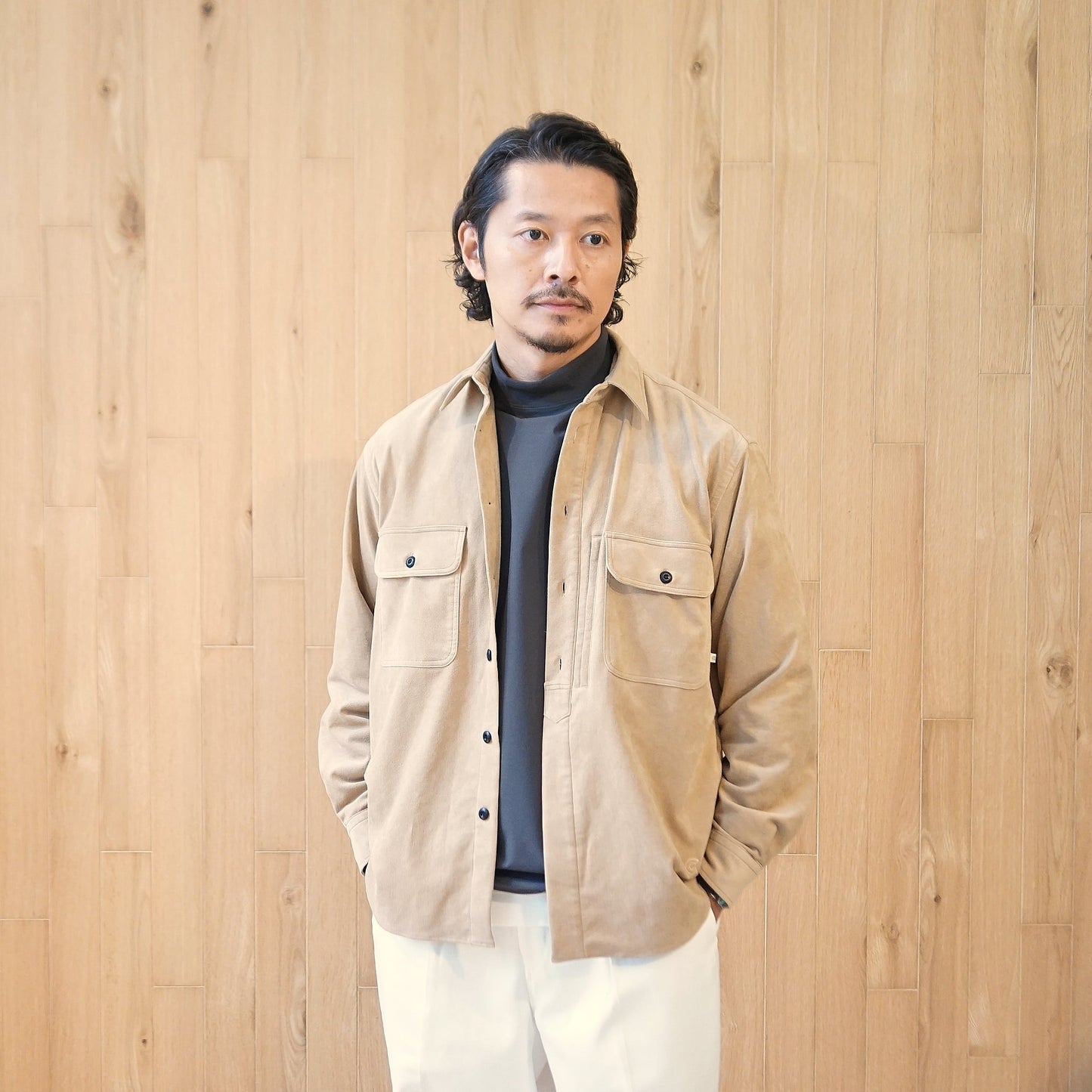COLONY CLOTHING / ロングスリーブ モックネックTEE / CC20FW-T03