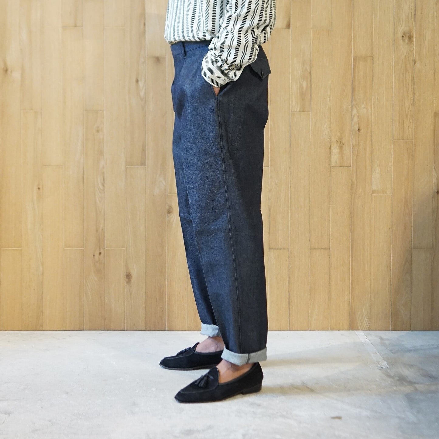 COLONY CLOTHING / デニム ワンプリーツトラウザーズ / CC20FW-PT05