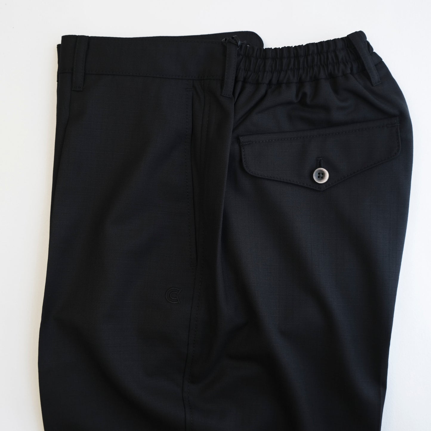 COLONY CLOTHING / ウール リップストップ ワンプリーツトラウザーズ / CC21-PT01-5