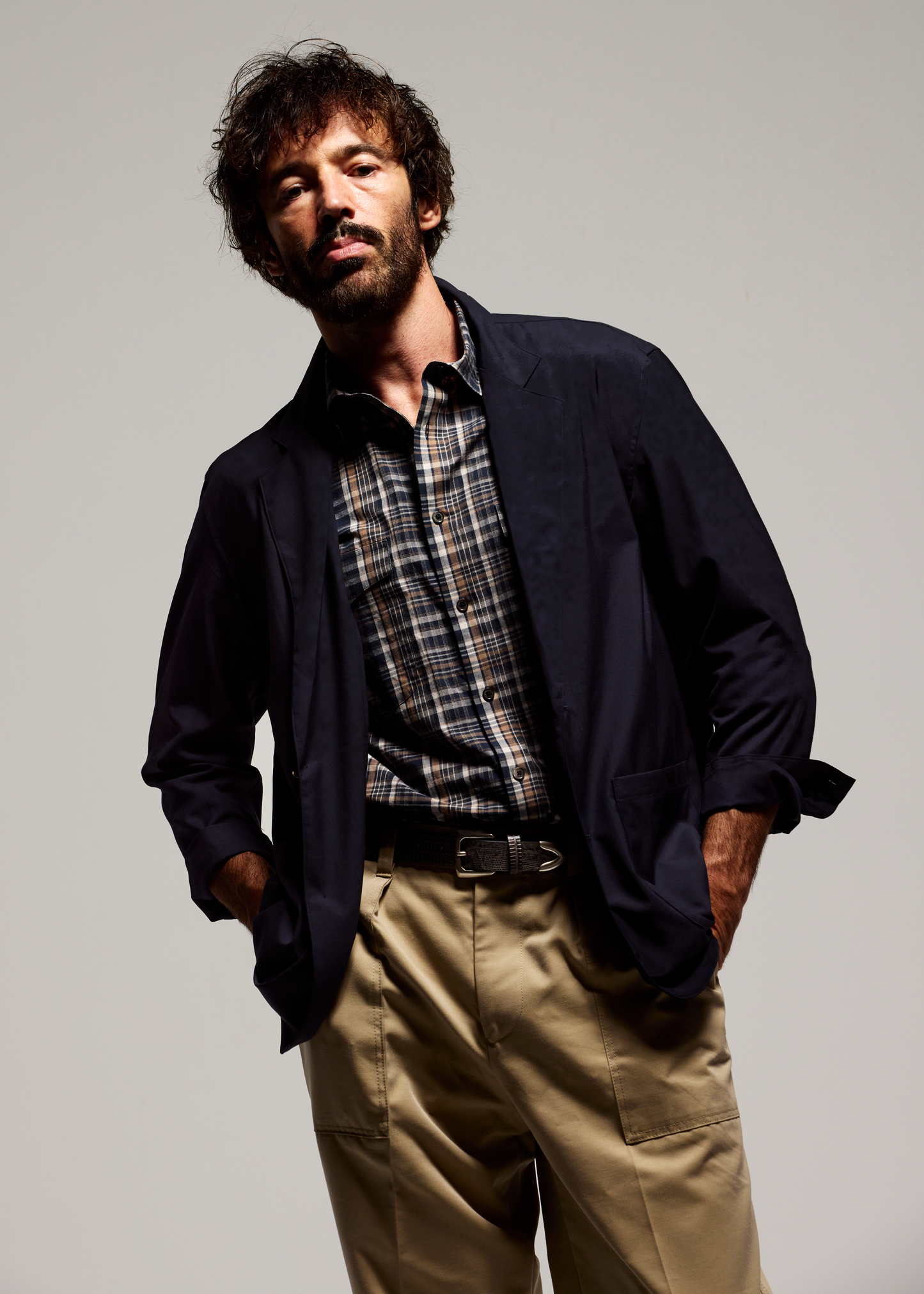 COLONY CLOTHING / ウエスタンシャツ NAVY  / CC2601-SH04-02