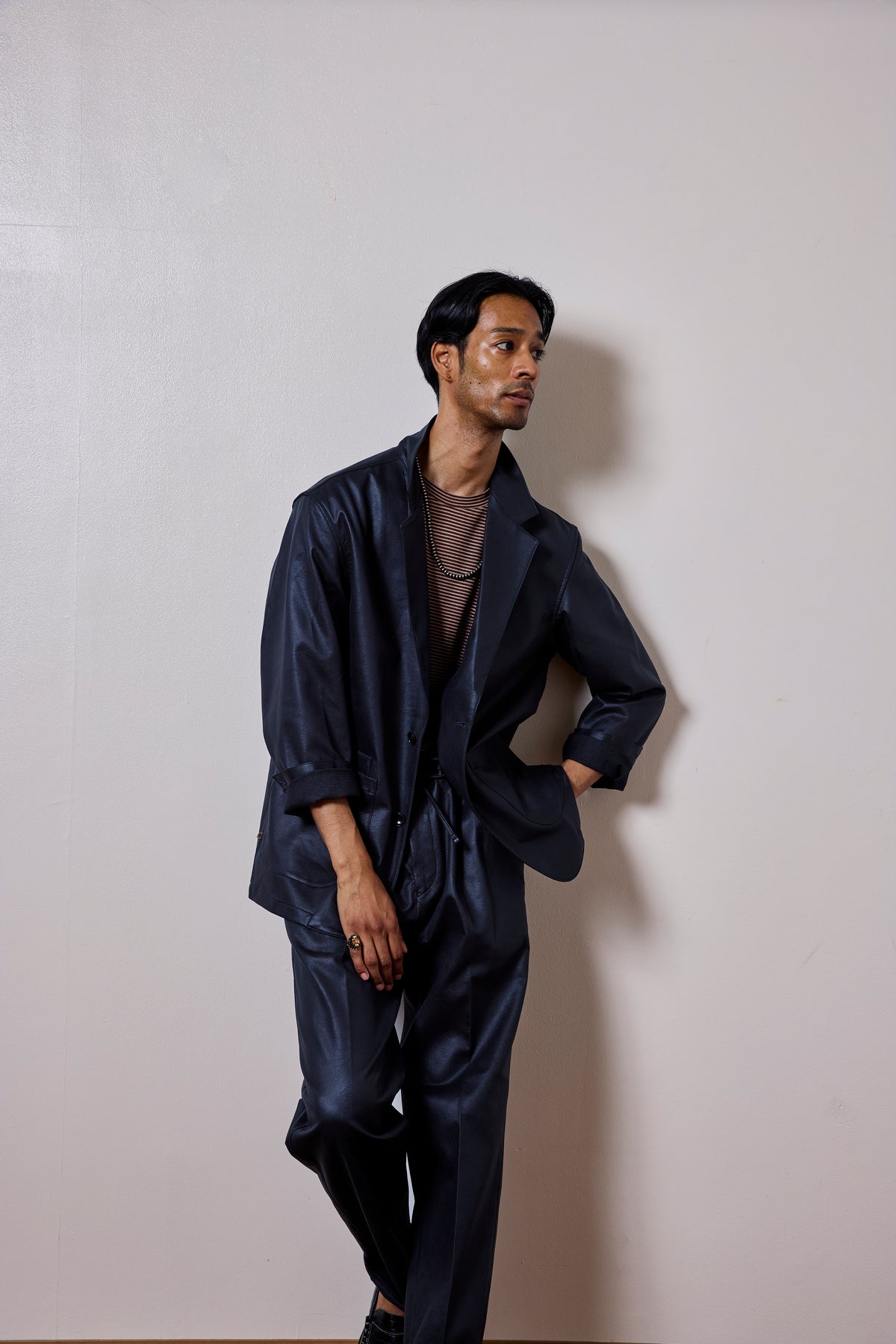 COLONY CLOTHING / Ultrasuede®nu ワンプリーツイージートラウザーズ / CC2602-PT01-02