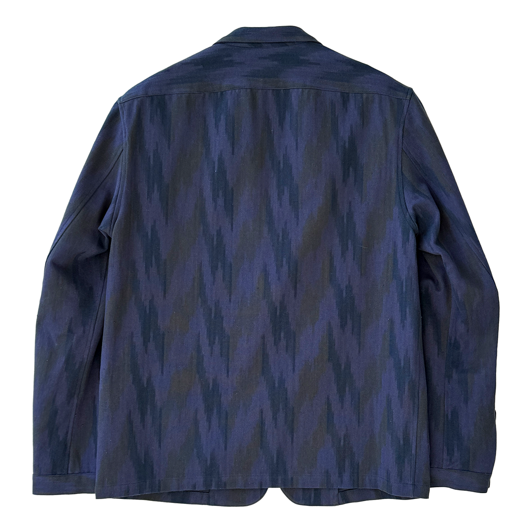 COLONY CLOTHING x Tatsuya Nakamura 10th Anniversary / ネイビーイカット シャツジャケット / CC2401-JK01S-03