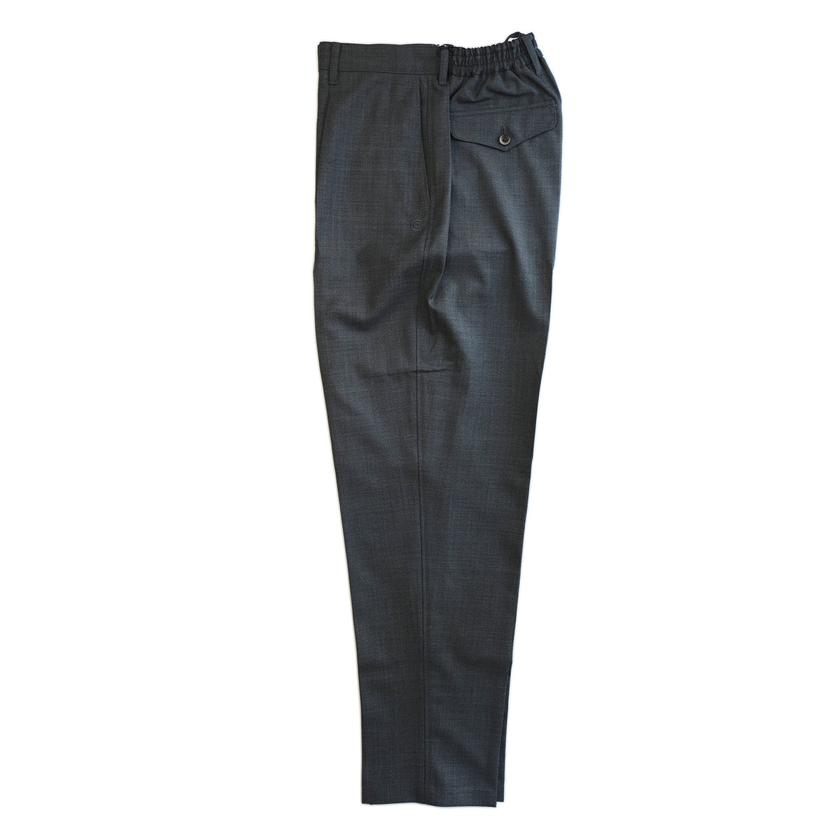 COLONY CLOTHING / ONE PLEAT TROUSERS SHARK SKIN / CC21-PT01-1