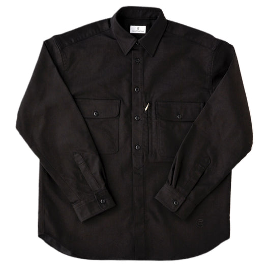 COLONY CLOTHING / EXPEDITION LONG SLEEVE SHIRT BLACK DENIM / CC2102-SJ01-03