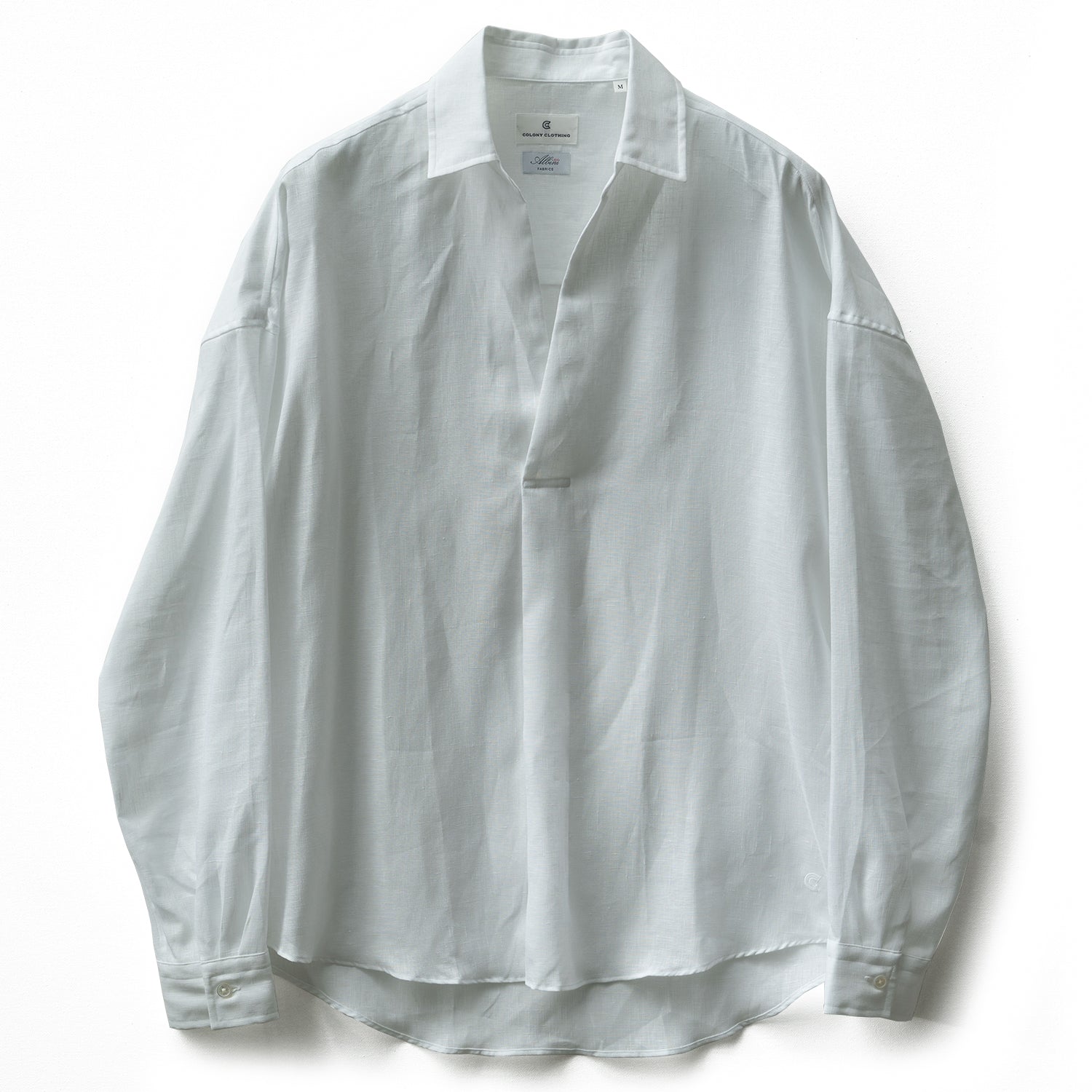 【美品】コロニークロージング リネンプールサイドシャツ ホワイト XS 美品】コロニークロージング リネンプールサイドシャツ ホワイト