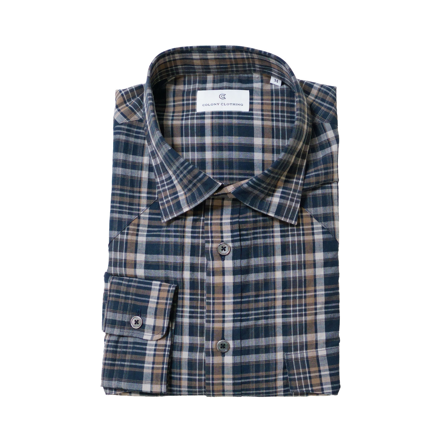 COLONY CLOTHING / ウエスタンシャツ NAVY  / CC2601-SH04-02