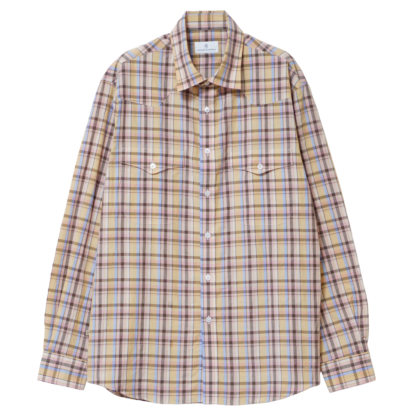 COLONY CLOTHING / ウエスタンシャツ BEIGE  / CC2601-SH04-02