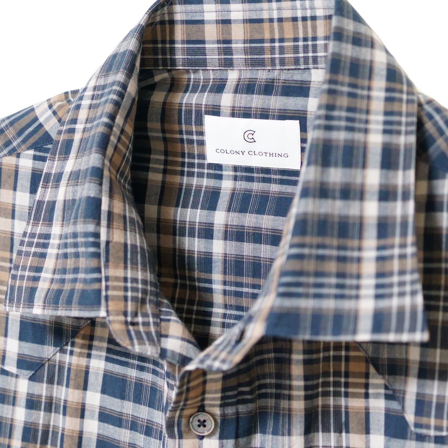 COLONY CLOTHING / ウエスタンシャツ NAVY  / CC2601-SH04-02