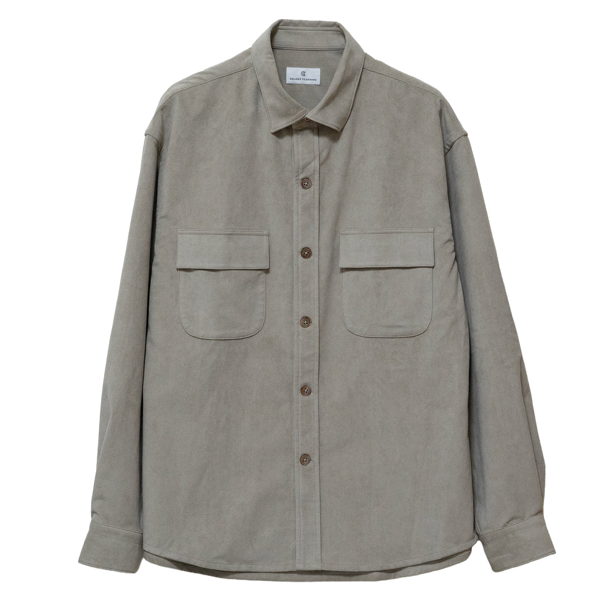 COLONY CLOTHING / Ultrasuede® ダブルポケットシャツ SAND / CC2602-SH03-01