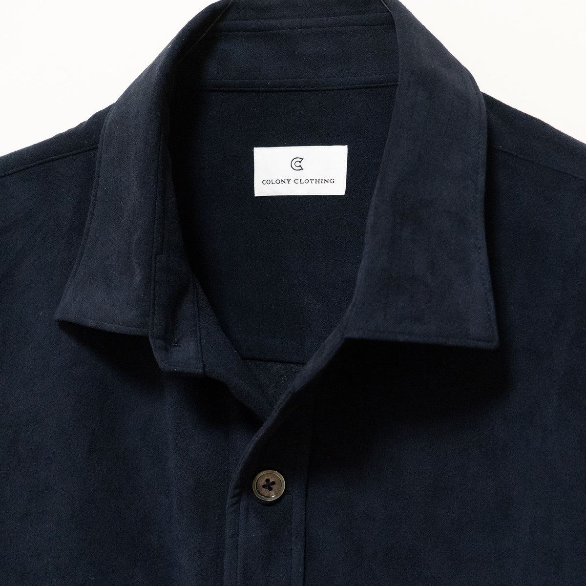 COLONY CLOTHING / Ultrasuede® ダブルポケットシャツ NAVY / CC2602-SH03-01