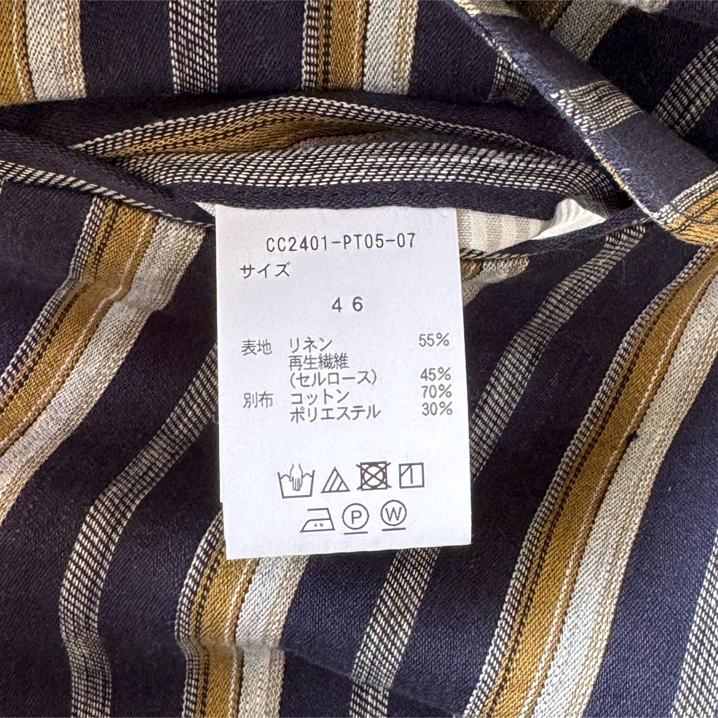 COLONY CLOTHING x Tatsuya Nakamura 10th Anniversary / マルチストライプ プリーツショーツ / CC2401-PT05-06