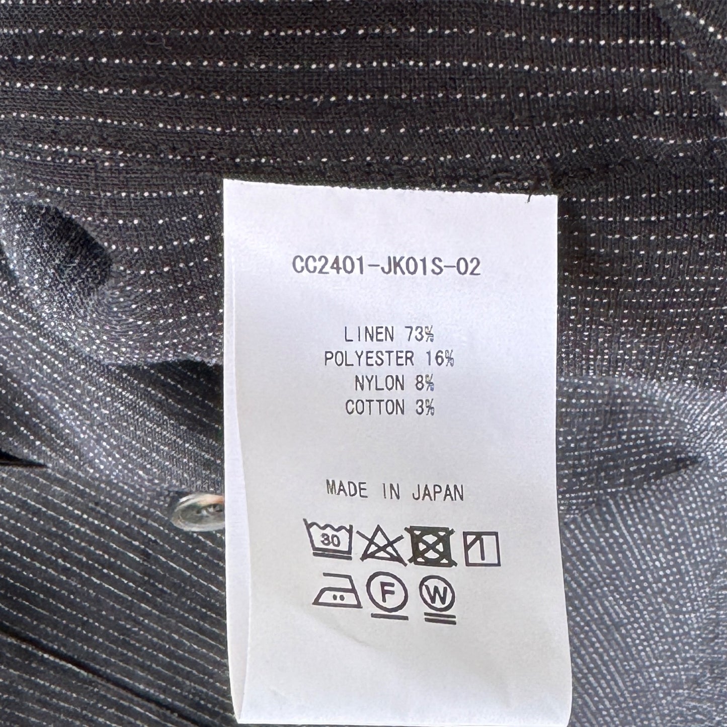 COLONY CLOTHING /  ネイビーピンストライプ シャツジャケット / CC2401-JK01S-02