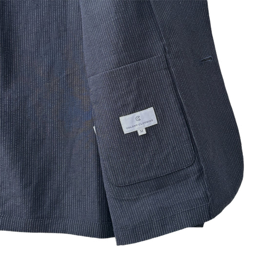 COLONY CLOTHING /  ネイビーピンストライプ シャツジャケット / CC2401-JK01S-02