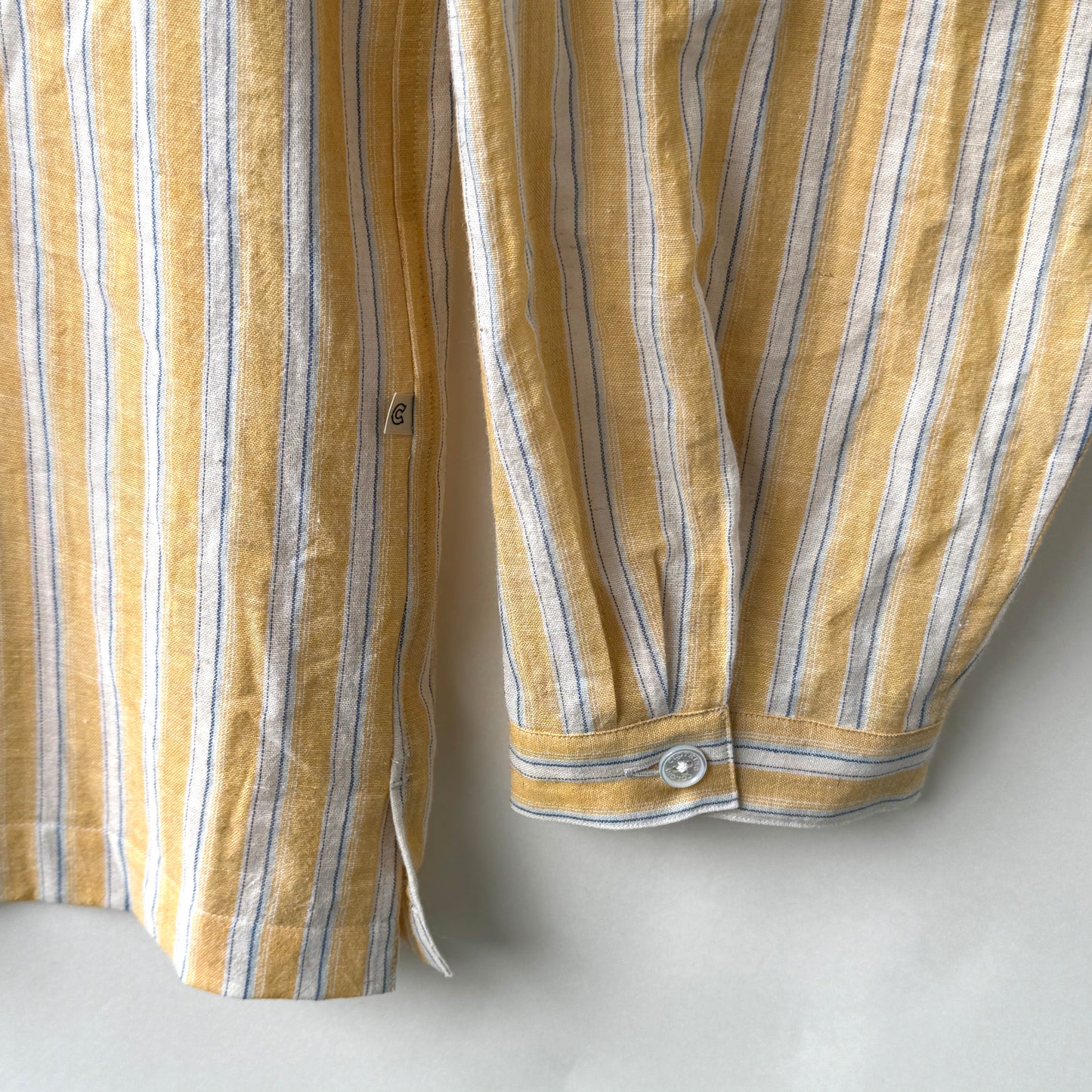 COLONY CLOTHING /  コットンリネンストライプ スキッパーシャツ / CC2401-SH06-01
