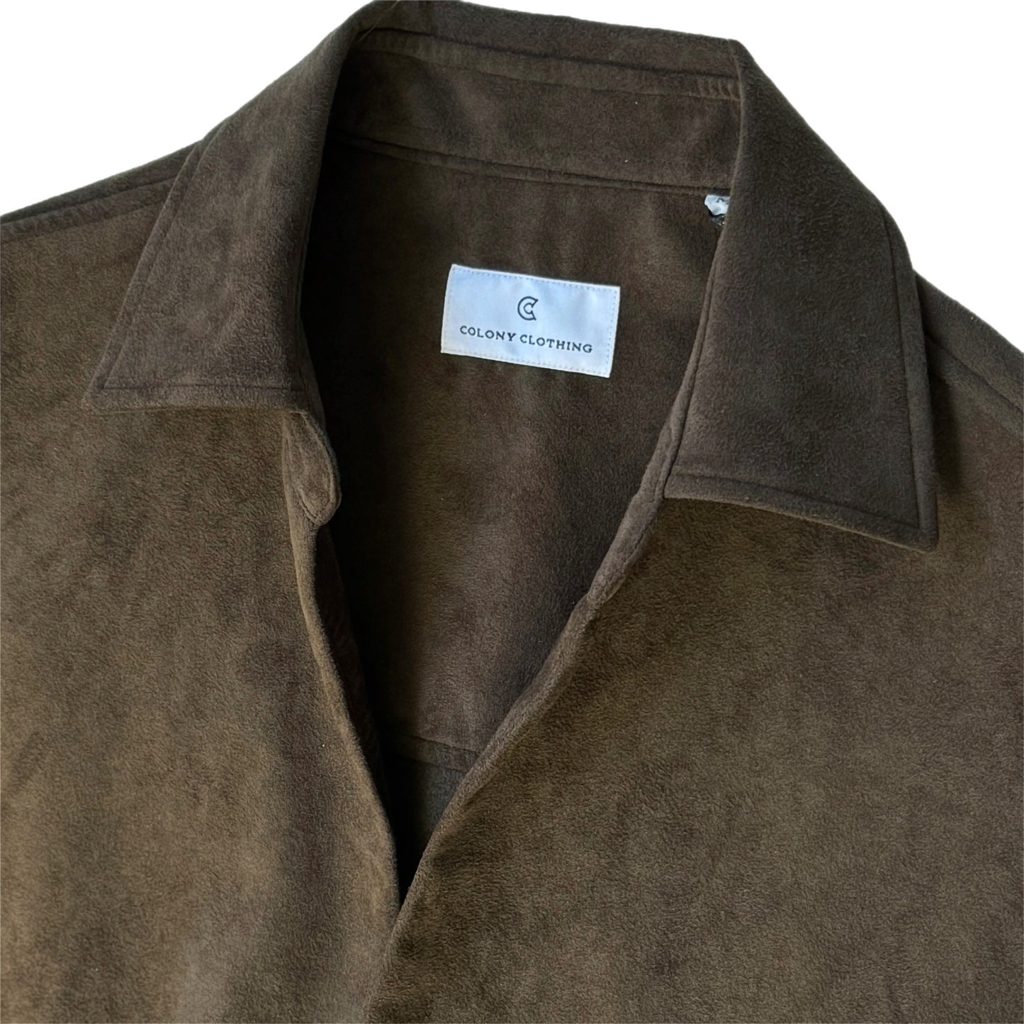 COLONY CLOTHING / Ultrasuede®  プールサイドシャツ / CC2502-SH02 BLACK OLIVE