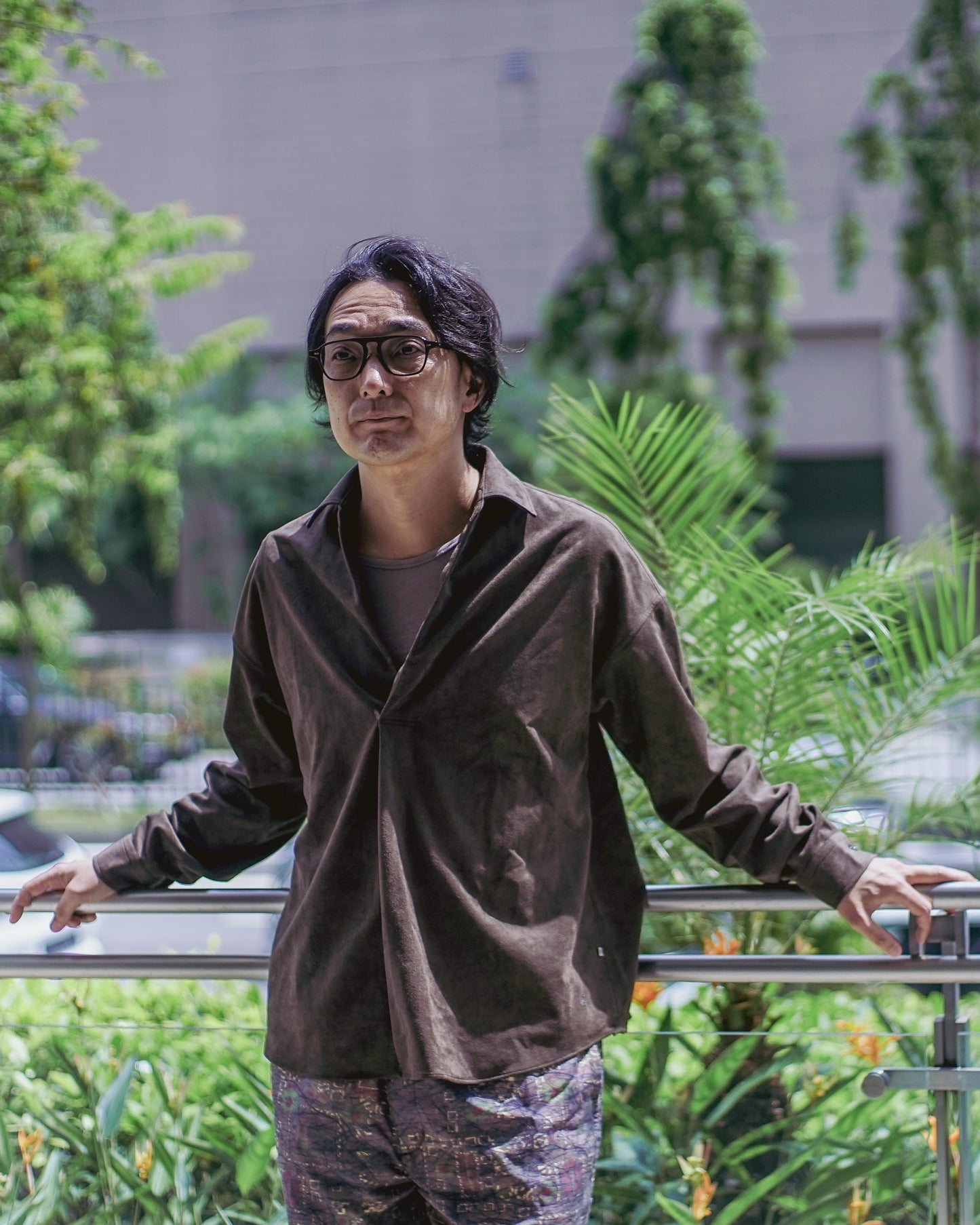 COLONY CLOTHING / Ultrasuede®  プールサイドシャツ / CC2502-SH02 BLACK OLIVE