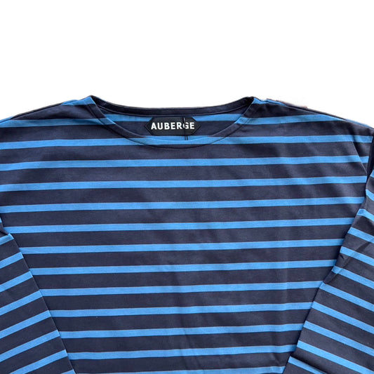 AUBERGE / COCO BORDER TEE ネイビー×ブルー