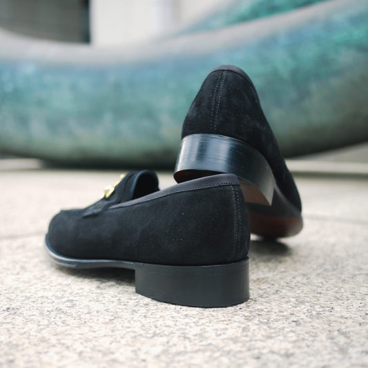 GEORGE CLEVERLEY / ”The Colony" ビットローファー / Black Buckskin (Deer Skin)