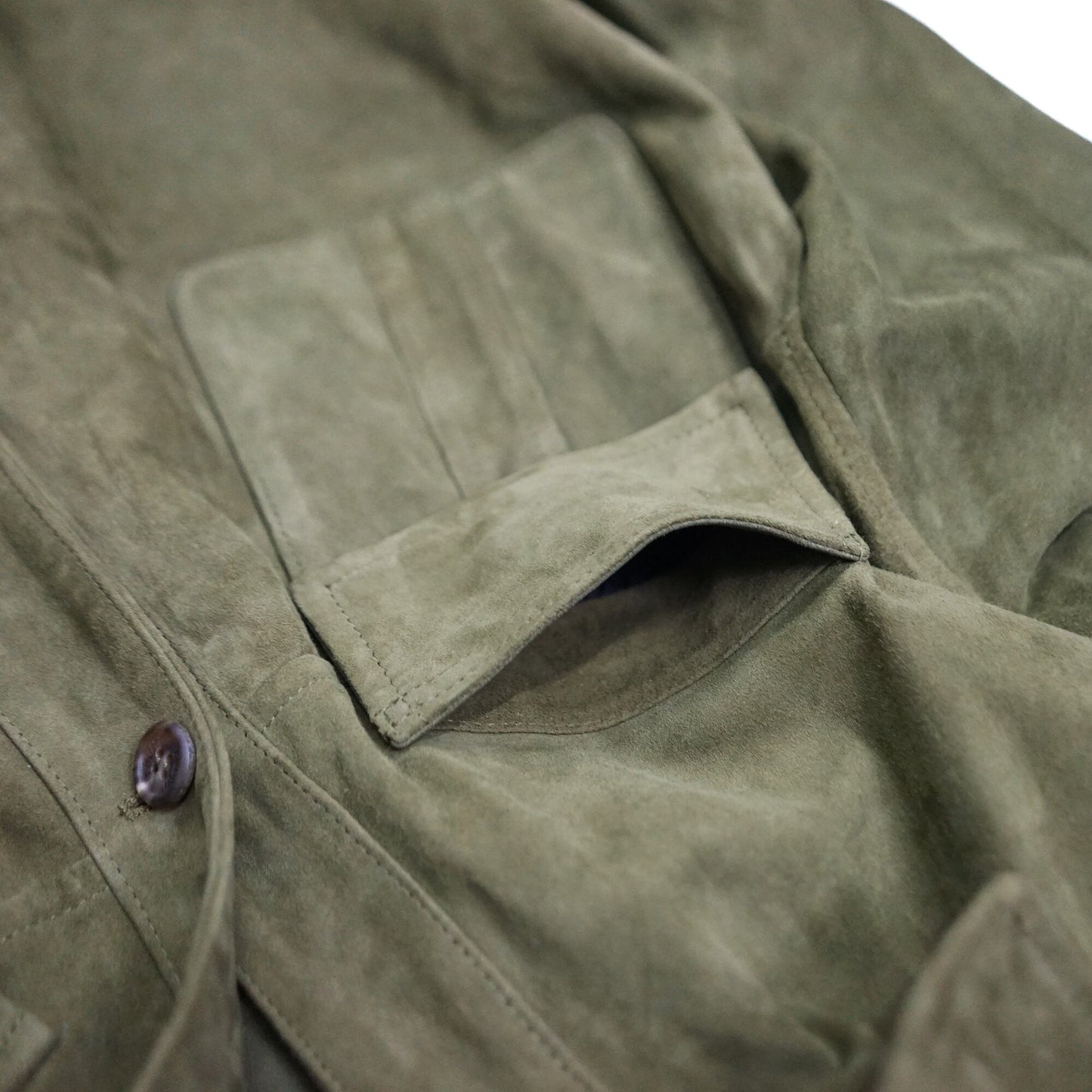 Emmeti for COLONY CLOTHING Travel leather jacket "NOLAN" OLIVE