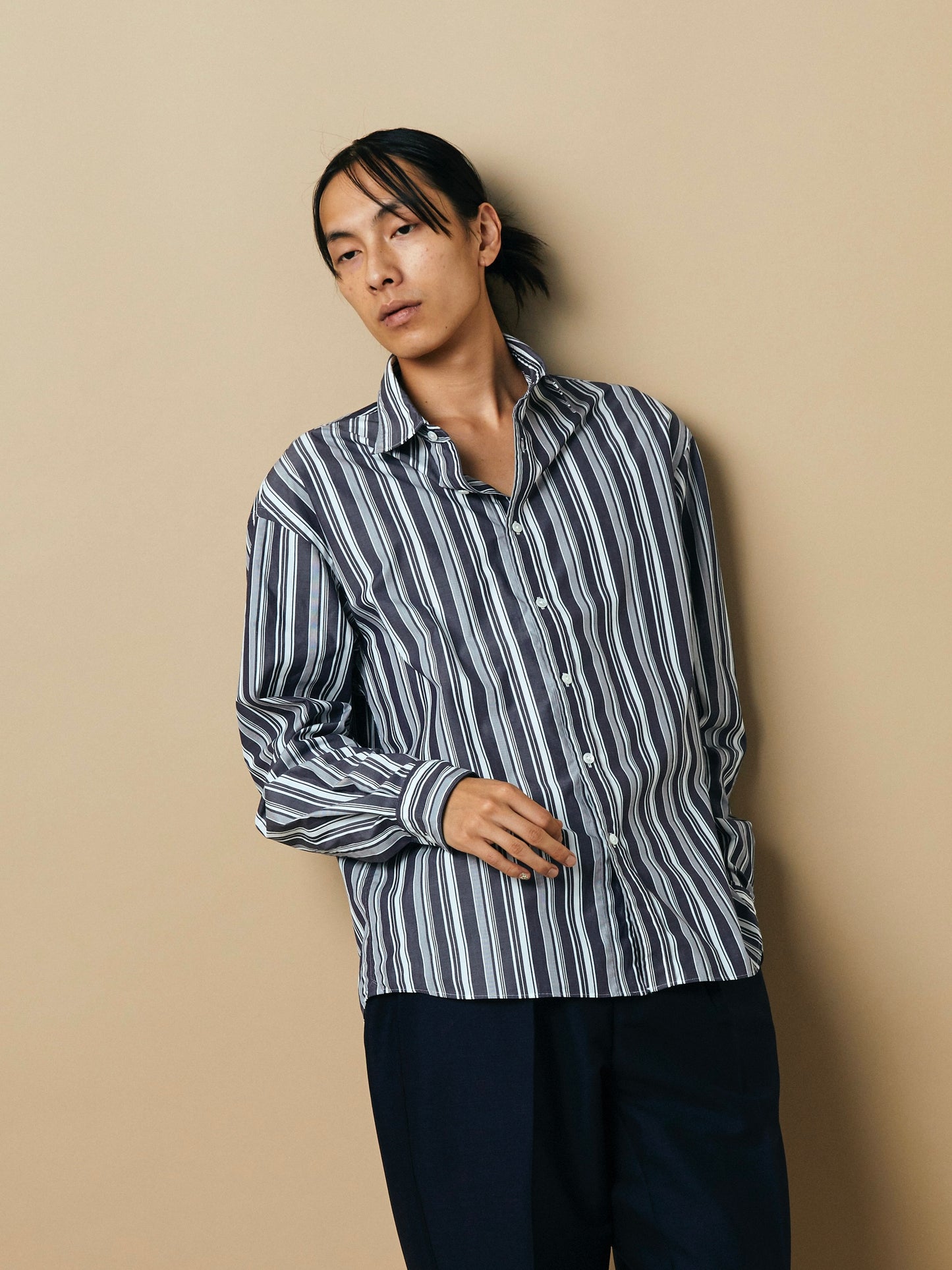 COLONY CLOTHING / ストライプ ラウンジシャツ② / CC2101-SH03-02