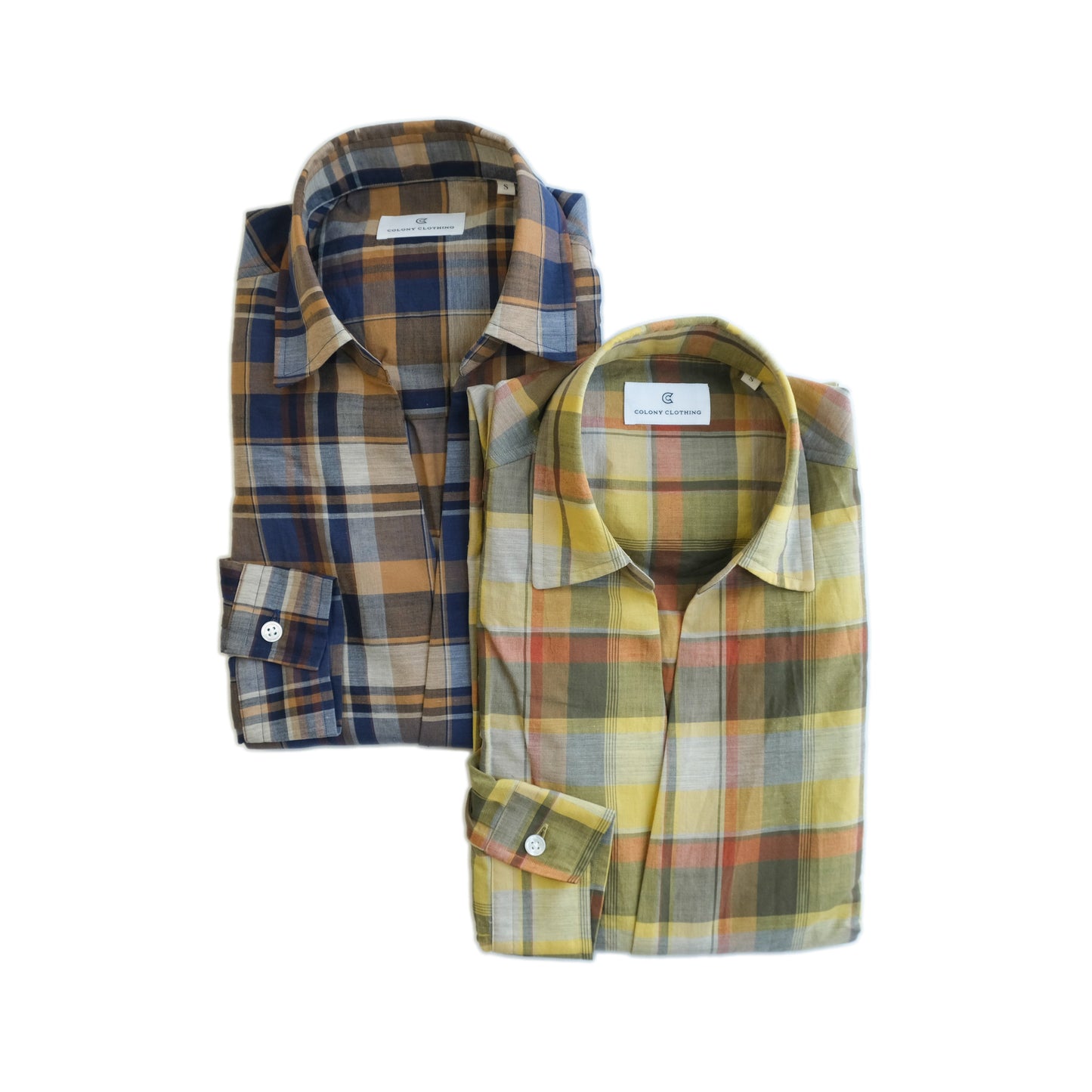 COLONY CLOTHING / マドラスチェック プールサイドシャツ / CC21-SH02-2