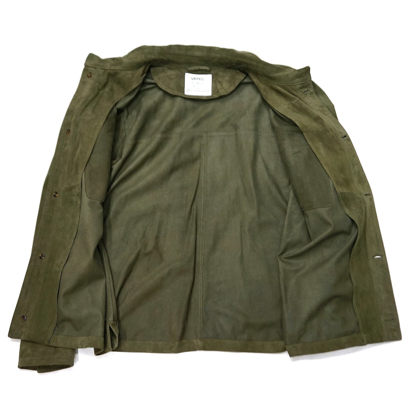 Emmeti for COLONY CLOTHING Travel leather jacket "NOLAN" OLIVE